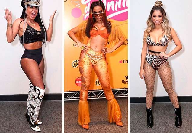 Confira os looks dos famosos no Bloco da Anitta de São Paulo