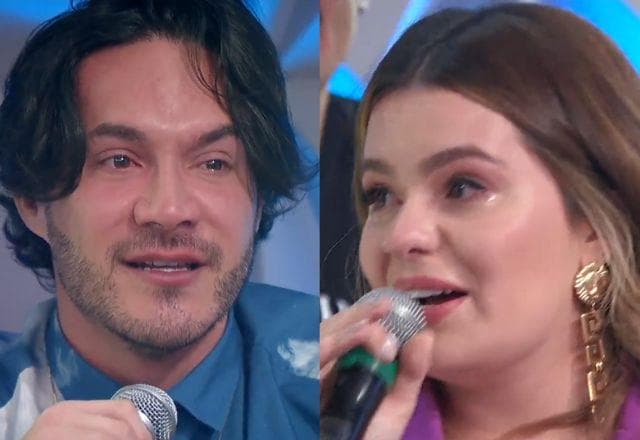 Viih Tube e Eliezer se emocionam no palco do Teleton: "Sabia que ela ia chorar"