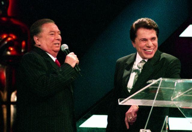 Raul Gil e Silvio Santos