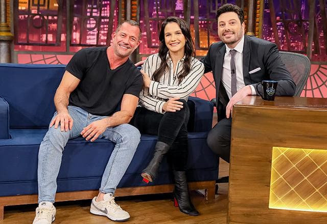 Casal querido do esporte e da TV! Kyra Gracie e Malvino Salvador falam sobre a paixão pelo jiu-jitsu no The Noite - image